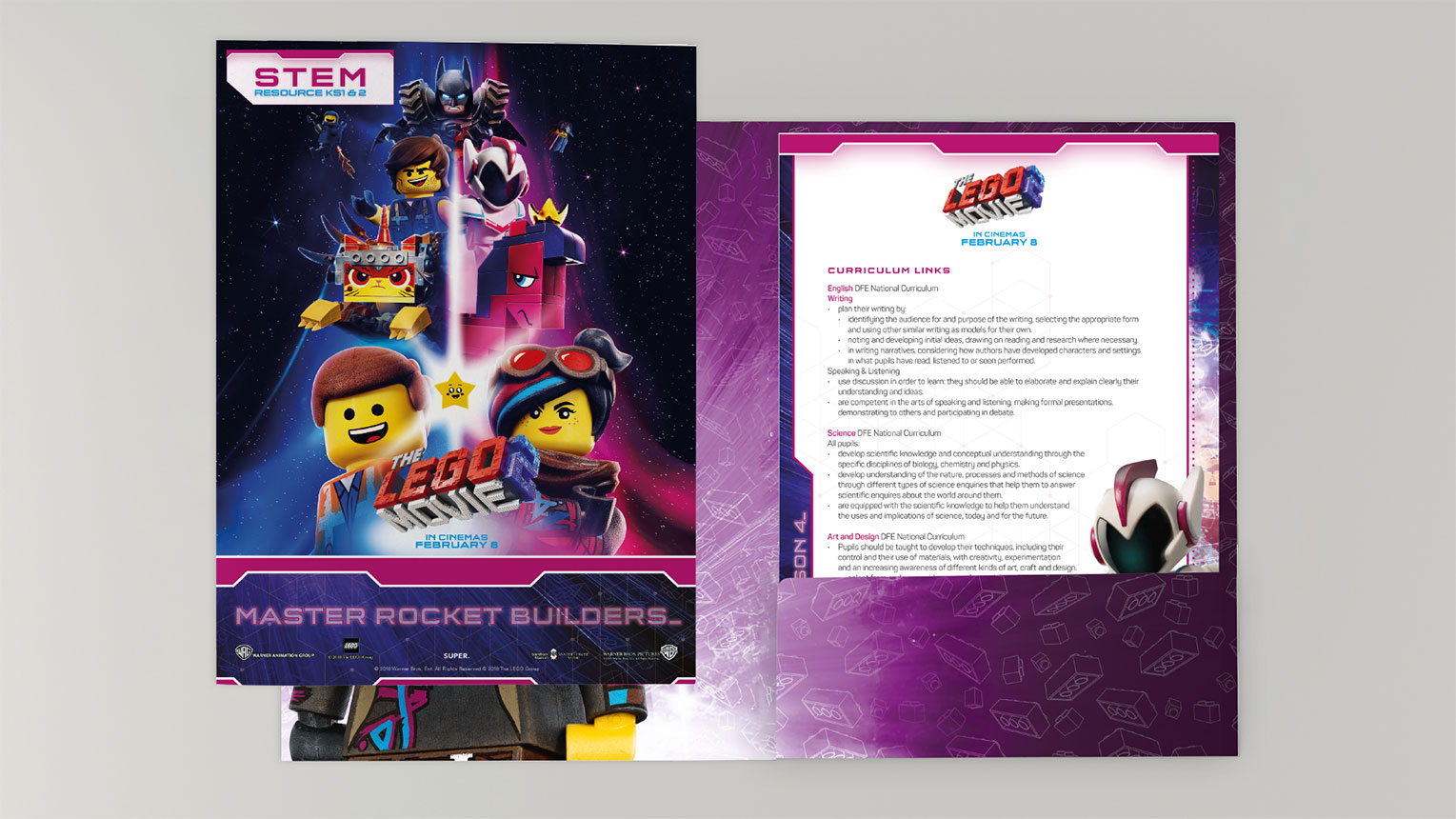 Lego Movie STEM kids marketing campaign with SUPER