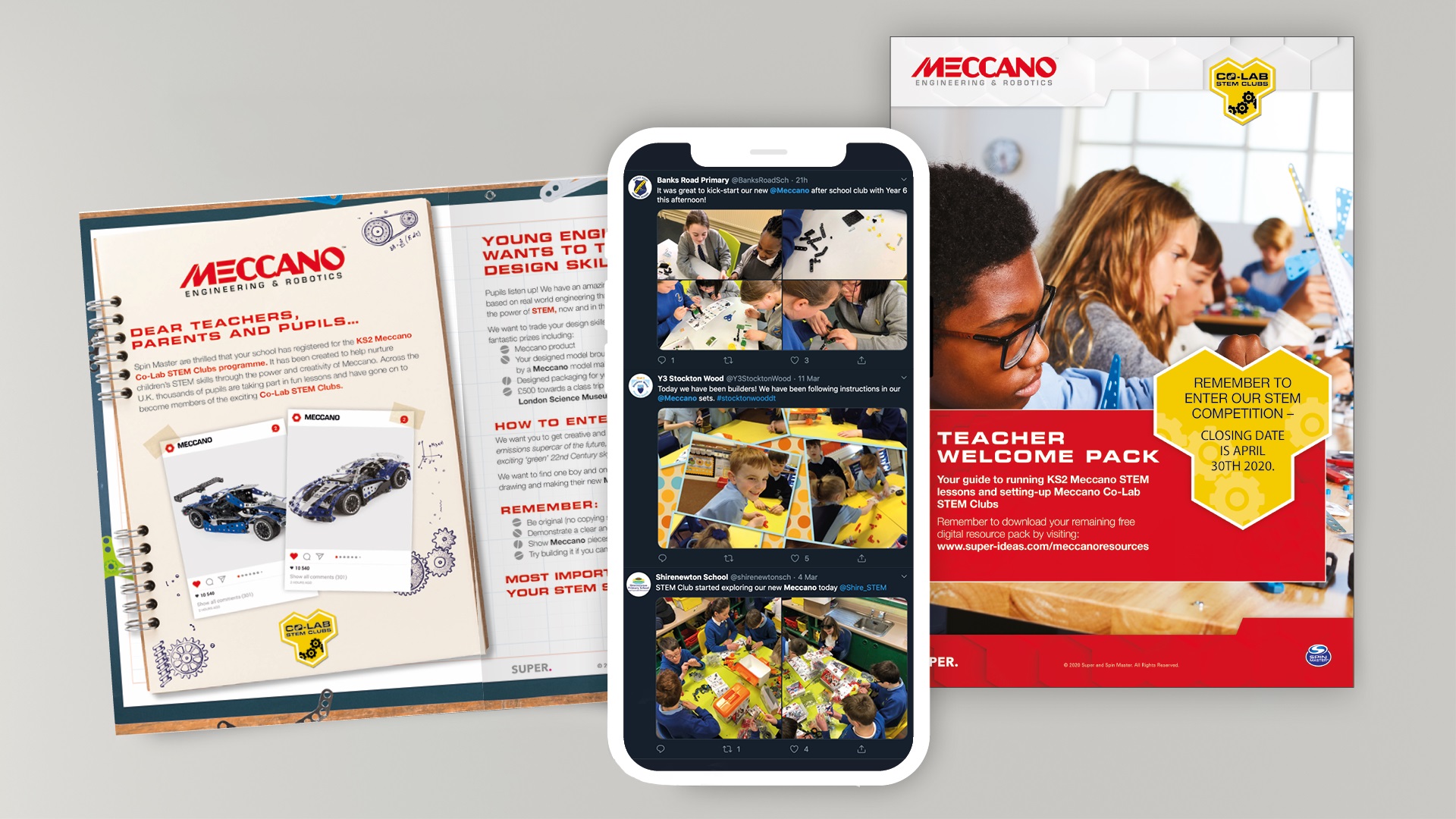 Meccano STEM school campaign with SUPER